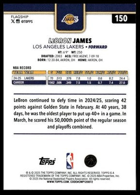 2025-26 Topps #150 LeBron James