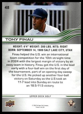 2026 Upper Deck #48 Tony Finau
