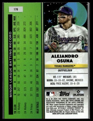 2025 Topps Chrome Cosmic #176 Alejandro Osuna