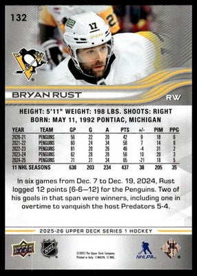 2025-26 Upper Deck #132 Bryan Rust