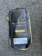 Bruce Bolt Gold Long Cuff Batting Gloves Gold Large NEW