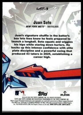 2026 Topps Chrome #WST-3 Juan Soto Wild Style