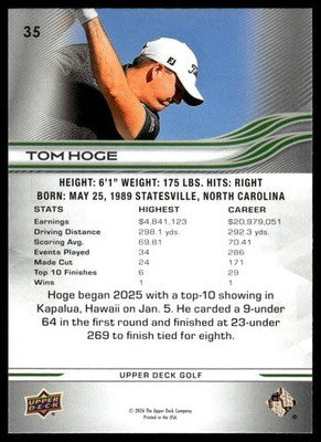 2026 Upper Deck #35 Tom Hoge