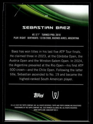 2025 Topps Chrome #40 Sebastian Baez