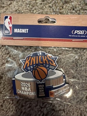 2025 2026 NBA Finals Champions Collector Magnet New York Knicks MSG