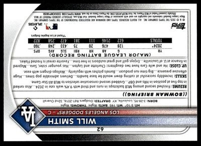 2025 Bowman #62 Will Smith