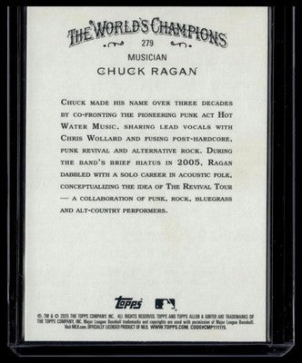 2025 Topps Allen & Ginter #279 Chuck Ragan Silver Portrait