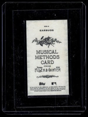 2026 Topps Allen & Ginter #MM-4 Earbuds Mini Musical Methods