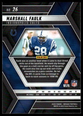 2025 Panini Mosaic #26 Marshall Faulk