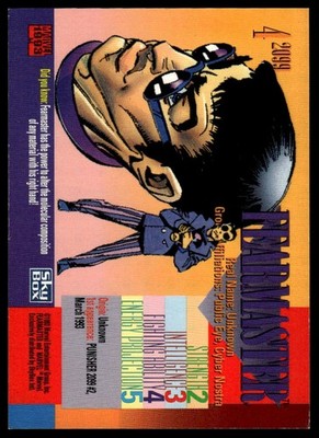 1993 SkyBox Marvel Universe #4 Fearmaster Red Foil 2099