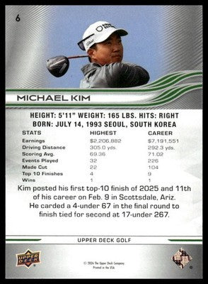 2026 Upper Deck #6 Michael Kim