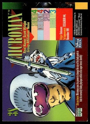 1993 SkyBox Marvel Universe #38 Micromax