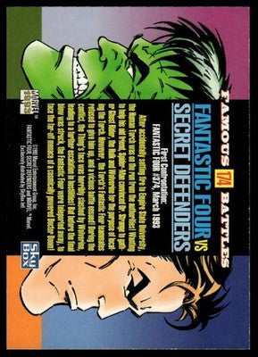 1993 SkyBox Marvel Universe #174 Fantastic Four / Secret Defenders