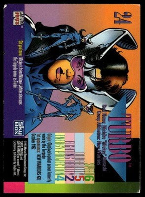 1993 SkyBox Marvel Universe #24 Turbo