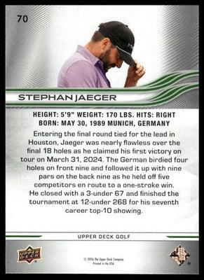 2026 Upper Deck #70 Stephan Jaeger