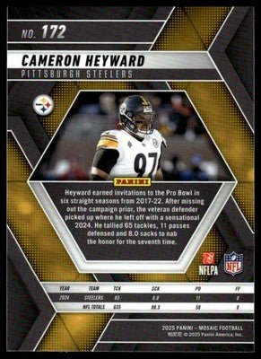 2025 Panini Mosaic #172 Cameron Heyward