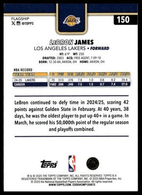 2025-26 Topps #150 LeBron James