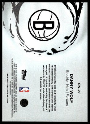 2025-26 Topps #GN-27 Danny Wolf Generation Now