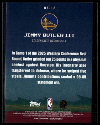 2025-26 Topps #8B-13 Jimmy Butler III 8-Bit Ballers