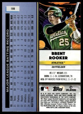 2025 Topps Chrome Cosmic #199 Brent Rooker