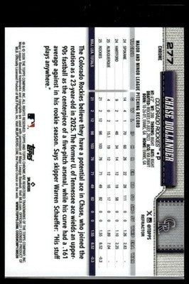 2026 Topps Chrome #277 Chase Dollander