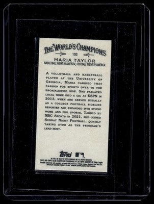 2026 Topps Allen & Ginter #193 Maria Taylor Mini