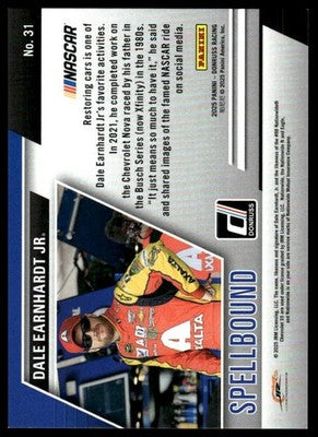 2025 Donruss #31 Dale Earnhardt Jr Spellbound Carolina Blue Ice #/99