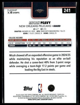 2025-26 Topps #241 Micah Peavy