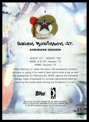 2024-25 Topps G-League #5 Galen Robinson Jr.