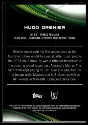 2025 Topps Chrome Sapphire Edition #176 Hugo Grenier