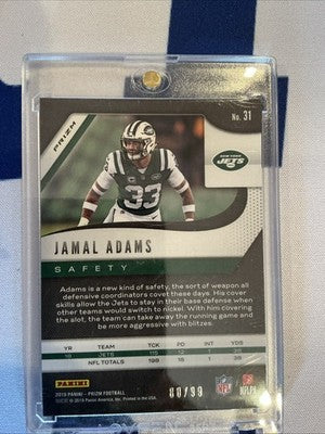 2019 Panini Prizm - Jamal Adams #31 Blue Ice Prizm /99