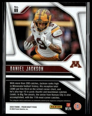 2025 Panini Prizm Draft Picks #69 Daniel Jackson Prizms Silver