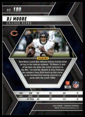 2025 Panini Mosaic #180 DJ Moore Mosaic