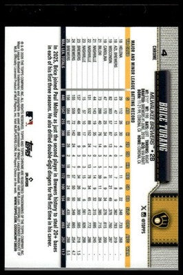 2026 Topps Chrome #4 Brice Turang X-Fractors
