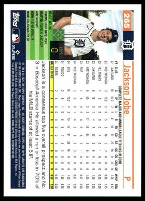 2025 Topps Archives #265 Jackson Jobe
