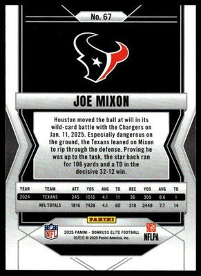 2025 Donruss Elite #67 Joe Mixon