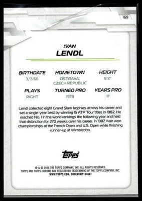 2026 Topps Chrome #169 Ivan Lendl