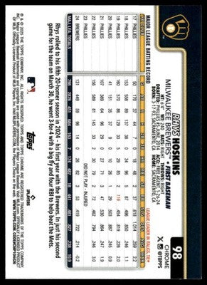 2025 Topps Chrome #98 Rhys Hoskins