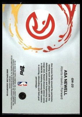 2025-26 Topps #GN-23 Asa Newell Generation Now