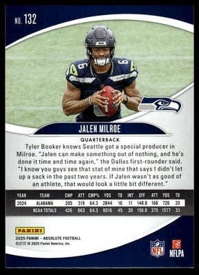2025 Panini Absolute #132 Jalen Milroe Blue
