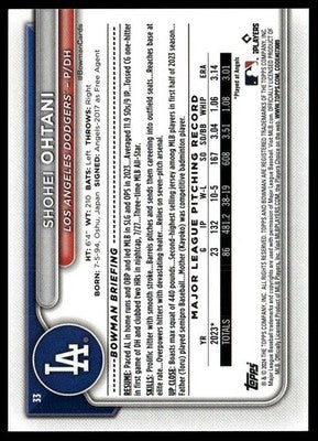 2024 Bowman #33 Shohei Ohtani