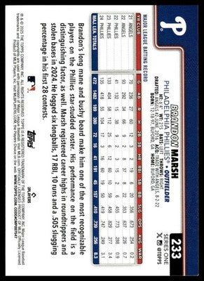 2025 Topps #233 Brandon Marsh