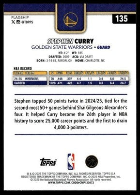 2025-26 Topps #135 Stephen Curry