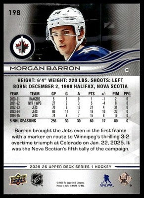 2025-26 Upper Deck #198 Morgan Barron