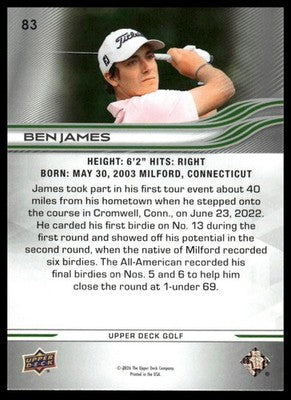 2026 Upper Deck #83 Ben James