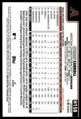 2025 Topps Holiday #H158 Corbin Carroll