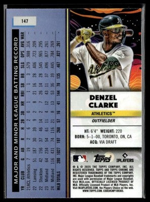2025 Topps Chrome Cosmic #147 Denzel Clarke