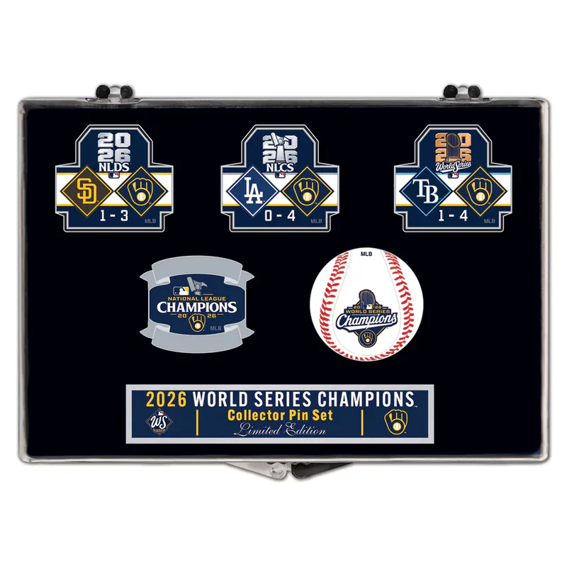 2026 World Series Champions Milwaukee Brewers 5-Piece Pin Set In-House Findings