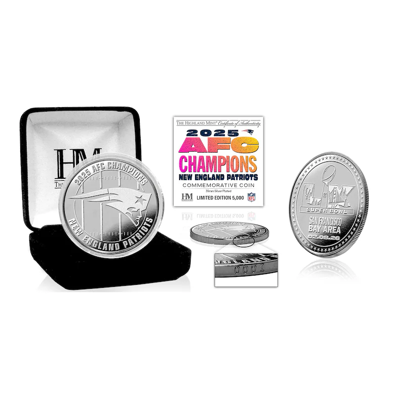 2025 AFC CHAMPIONS NEW ENGLAND PATRIOTS 2026 SUPER BOWL LX 60 FLIP COIN