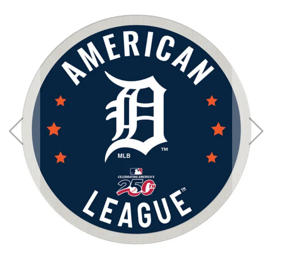 2026 MLB AMERICA USA 250 LOGO PIN DETROIT TIGERS
